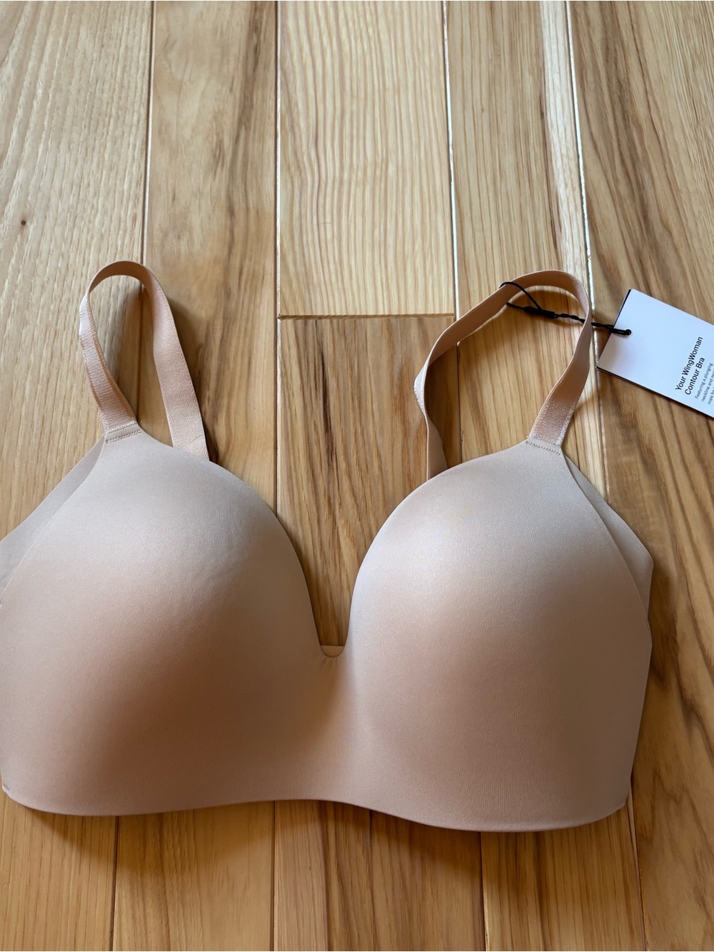 NEW Knix WingWoman Contour Wireless Bra Warm Sand Size 32E